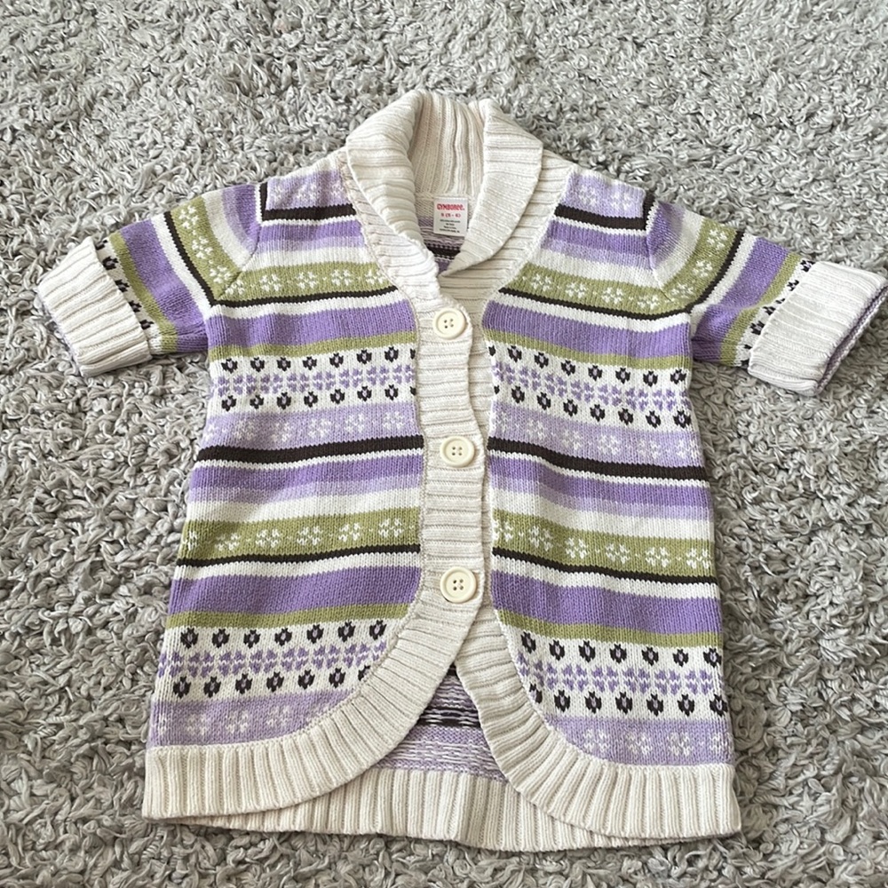 2010 Gymboree “Cowgirls At Heart” Fair Isle Cardigan, Size S (5-6)